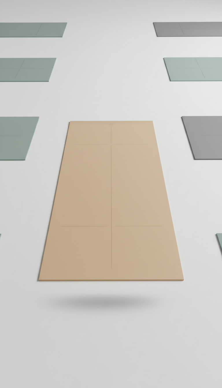 Thick Rubber Yoga Mat Sunlit Tan