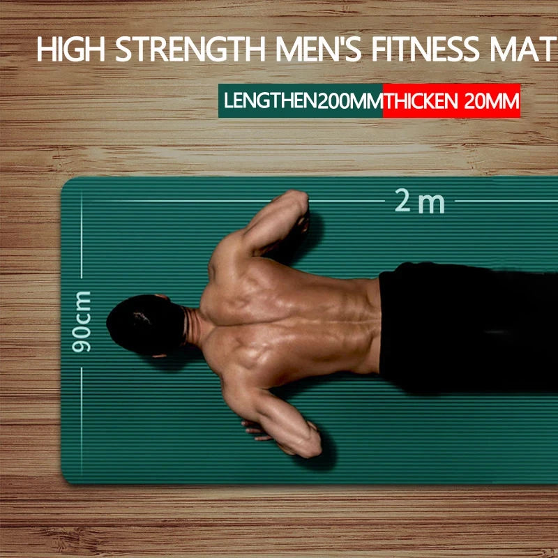 Thick NBR Yoga Mats Anti-slip Sport Fitness Mat Blanket for Exercise Yoga Pilate Gymnastics Mat Fitness Equipment Floor Work