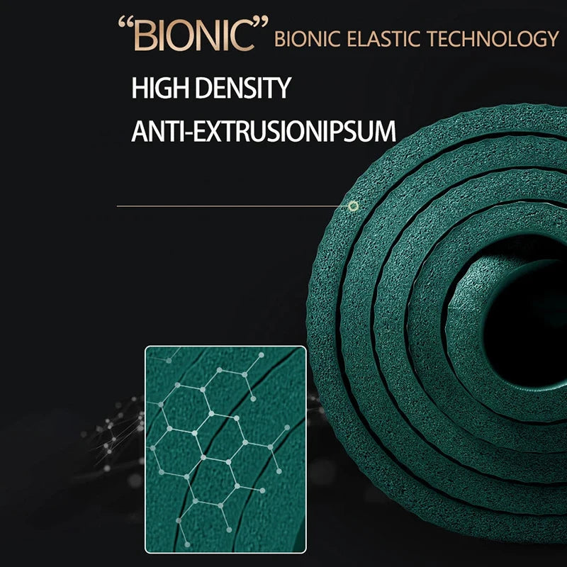 Thick NBR Yoga Mats Anti-slip Sport Fitness Mat Blanket for Exercise Yoga Pilate Gymnastics Mat Fitness Equipment Floor Work