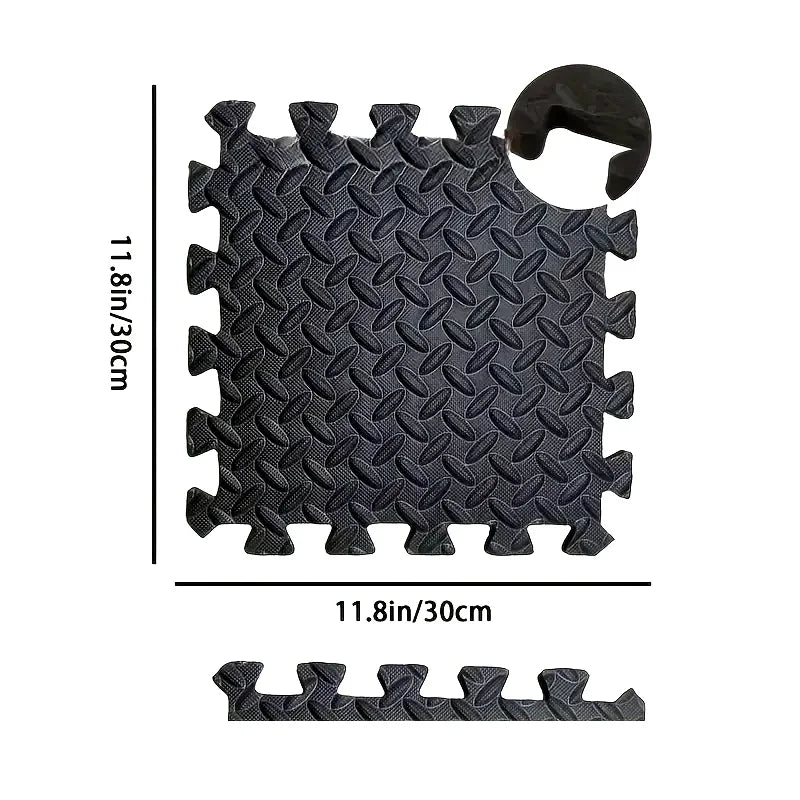 30x30cm 16 Pcs Interlocking Yoga Mat Home Gym and Yoga Equipment Protective Mat EVA Foam Non Slip Flooring Indoor Fitness