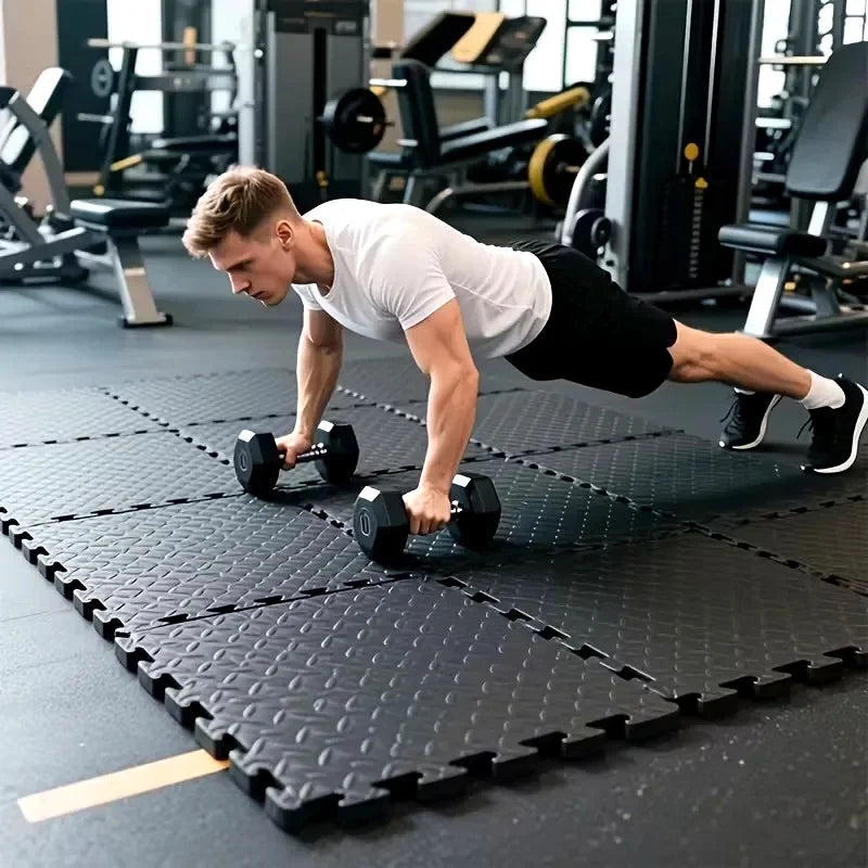 30x30cm 16 Pcs Interlocking Yoga Mat Home Gym and Yoga Equipment Protective Mat EVA Foam Non Slip Flooring Indoor Fitness