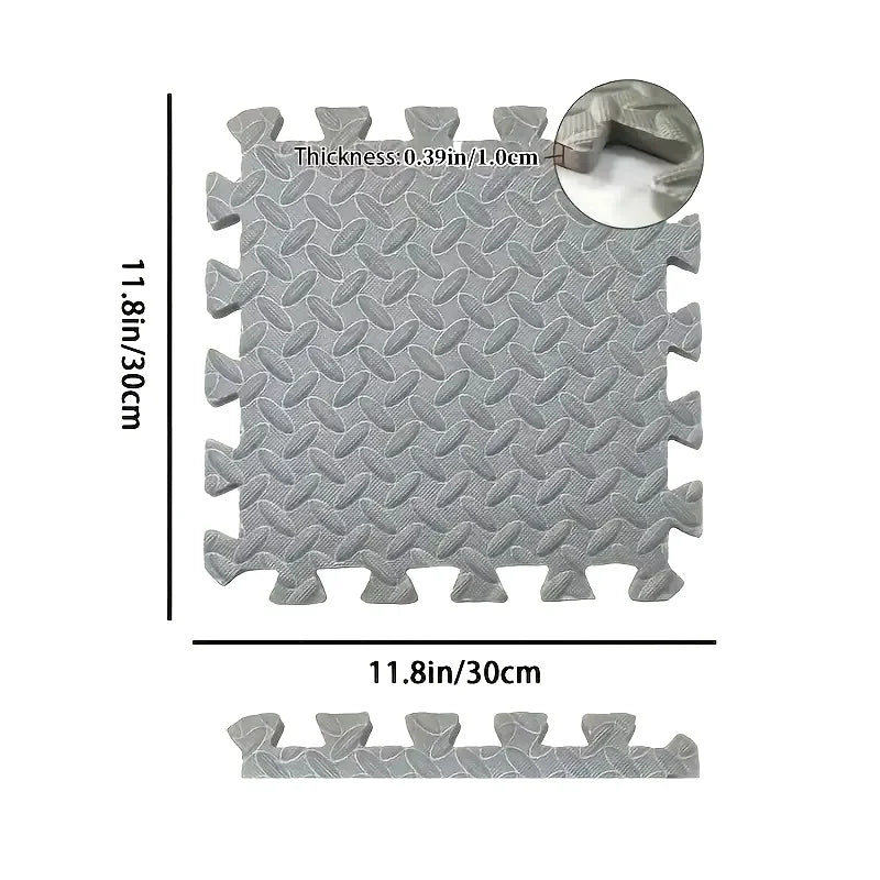30x30cm 16 Pcs Interlocking Yoga Mat Home Gym and Yoga Equipment Protective Mat EVA Foam Non Slip Flooring Indoor Fitness